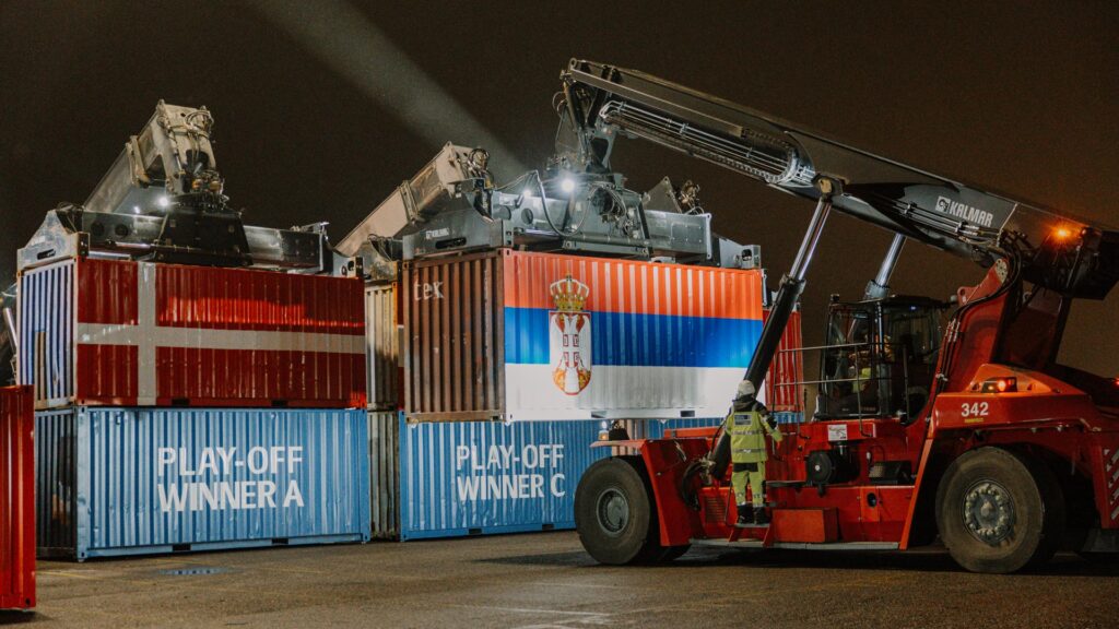 UEFA EURO 2024 Final Draw Container-Installation