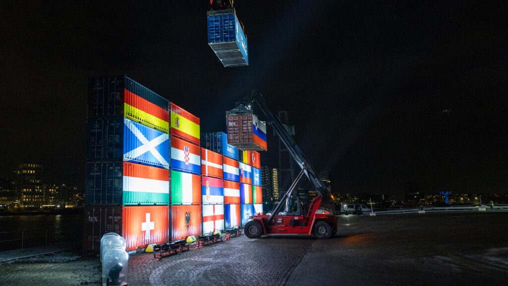 UEFA EURO 2024 Final Draw Container-Installation